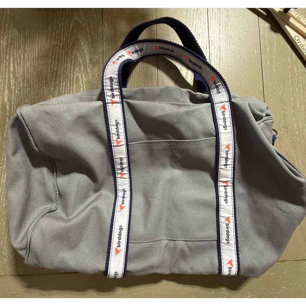 birddogs Duffel Bag Gray Barrel Gym Travel Shoulder‎ Weekender Carry On Branded
